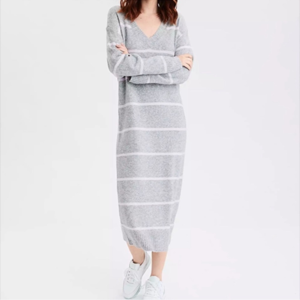 American Eagle VNeck Striped Sweater Dress
NWT